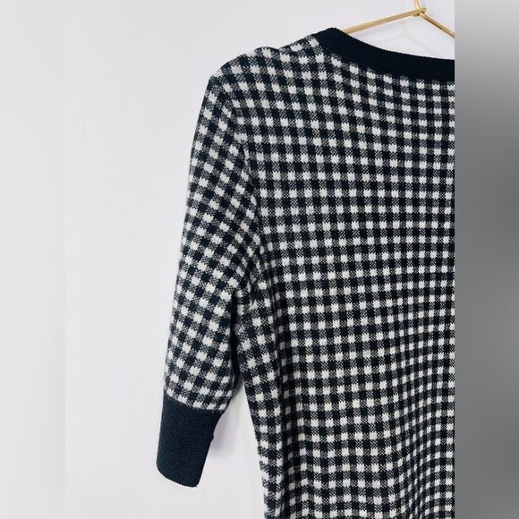 Love Moschino Red Heart Buttons Vichy Print Short Sleeve Dress - Picture 9 of 11